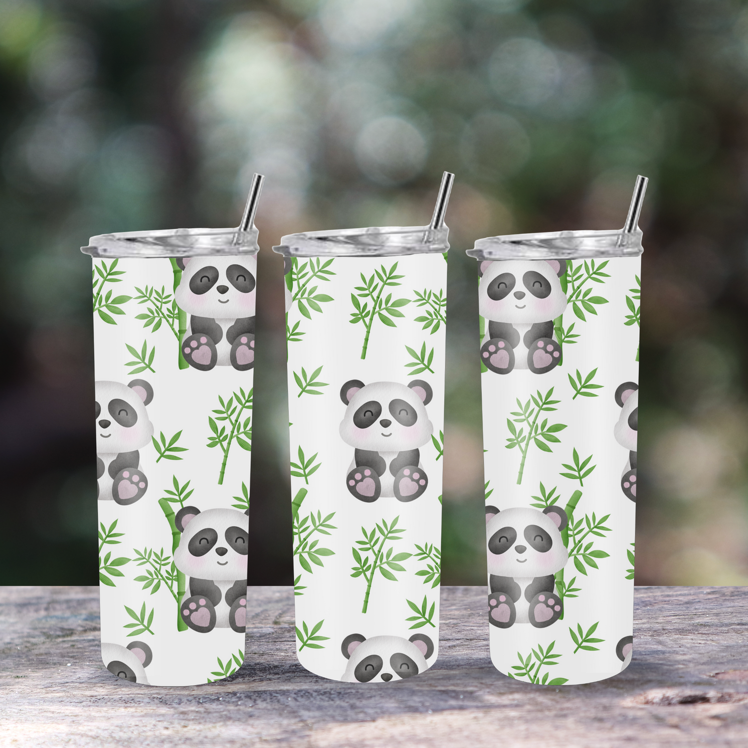 I Heart Pandas ~ 20 oz Tumblers