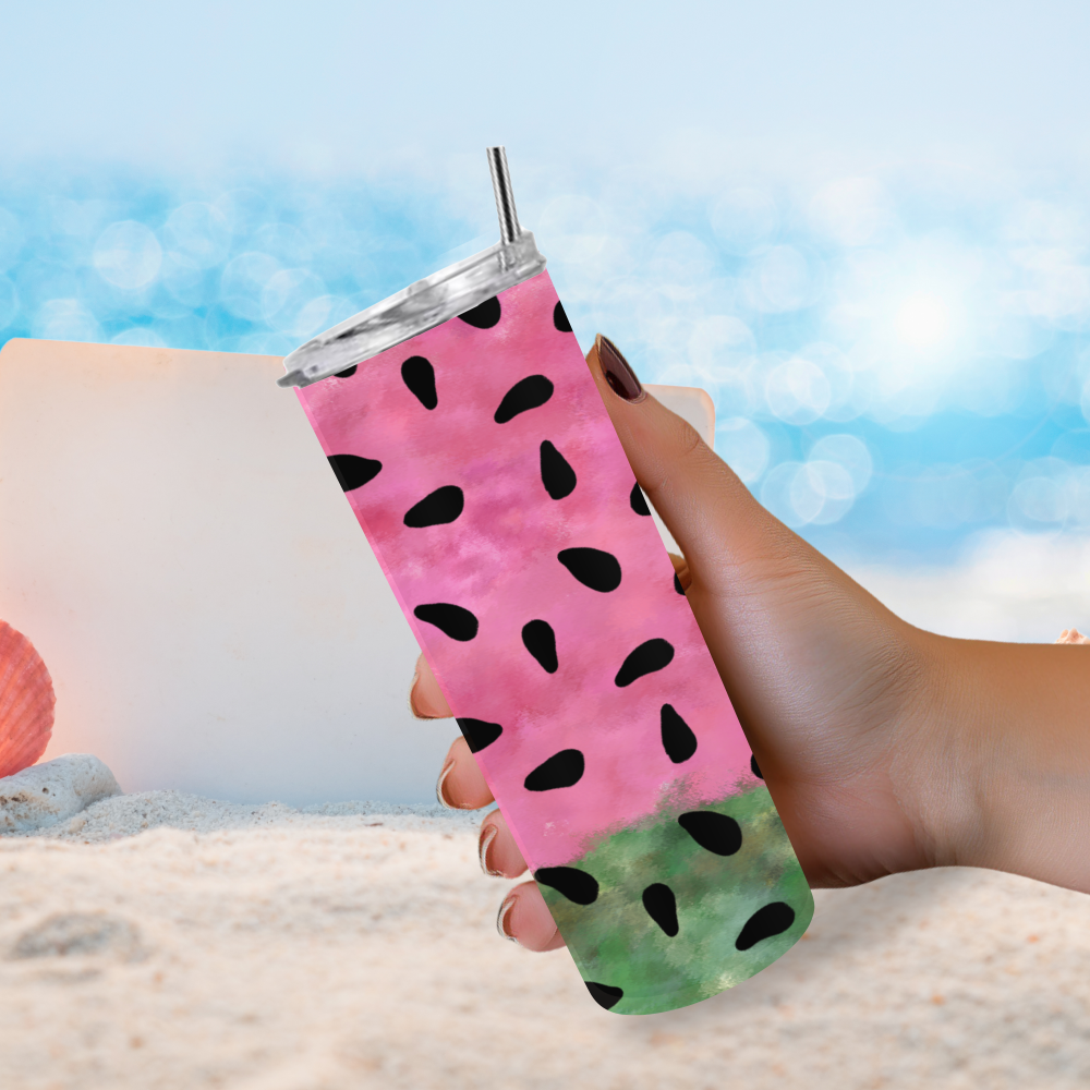 Refreshing Slice: Watermelon Tumbler for Summery Sips