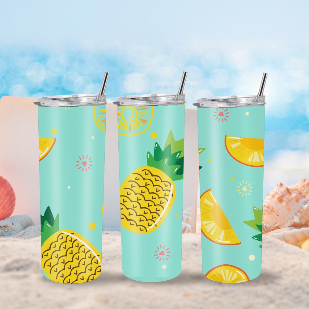 Pineapple Paradise: Delightful Tumbler for Vibrant Vibes