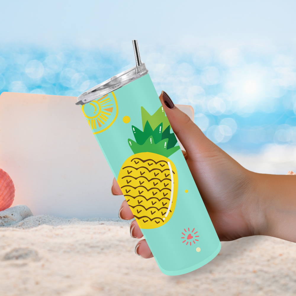 Pineapple Paradise: Delightful Tumbler for Vibrant Vibes