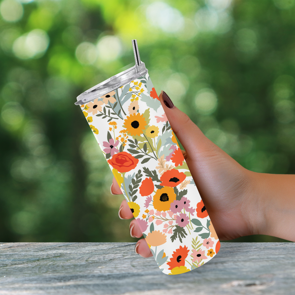 Petal Perfect: Elegant Floral Drinkware