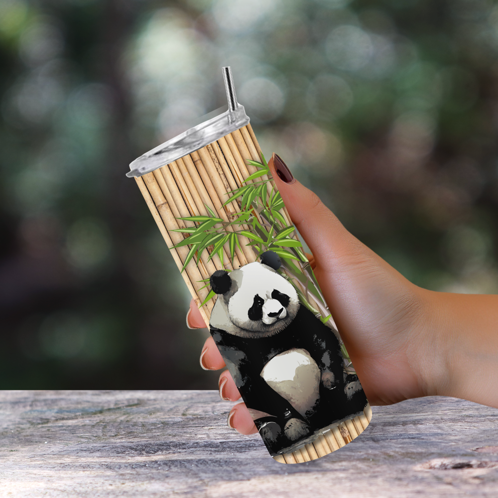 Panda Among the Bamboo